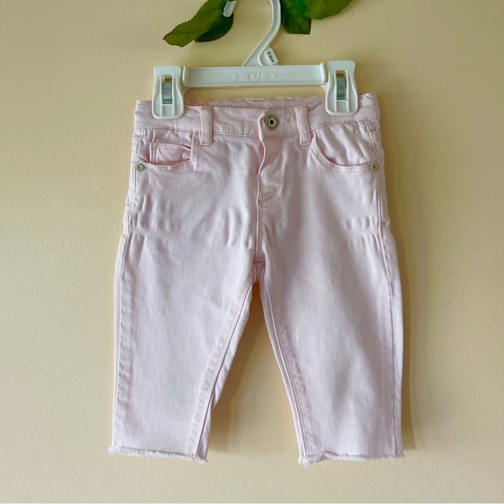 ZARA Baby Girl Pink Capri Jeans, Size 18-24m